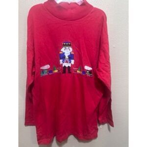Vintage Westbound Nutcracker Christmas Top Size Small Red Festive Holiday Tee‎